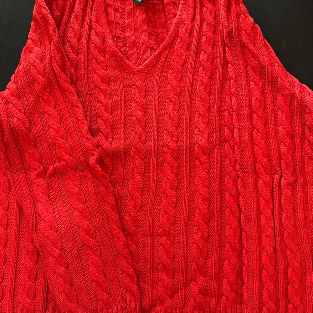 Ralph Lauren Bold Red Knit Sweater